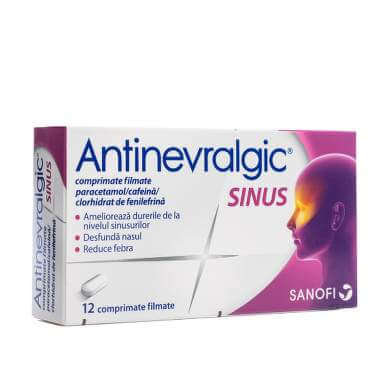 Antinevralgic Sinus – 12 Film-Coated Tablets for Pain Relief - MAYONAL STORE
