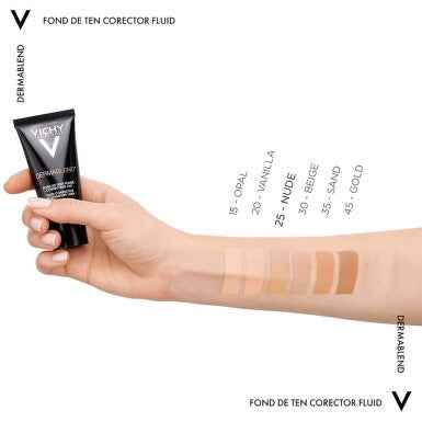 Vichy Dermablend Fluid Corrective Foundation 25 Nude – 16h Resistance