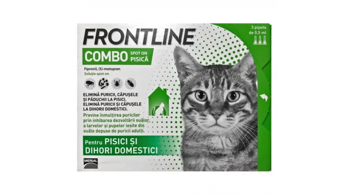 Frontline Combo Antiparasitic for Cats – 3 Pipettes Pack